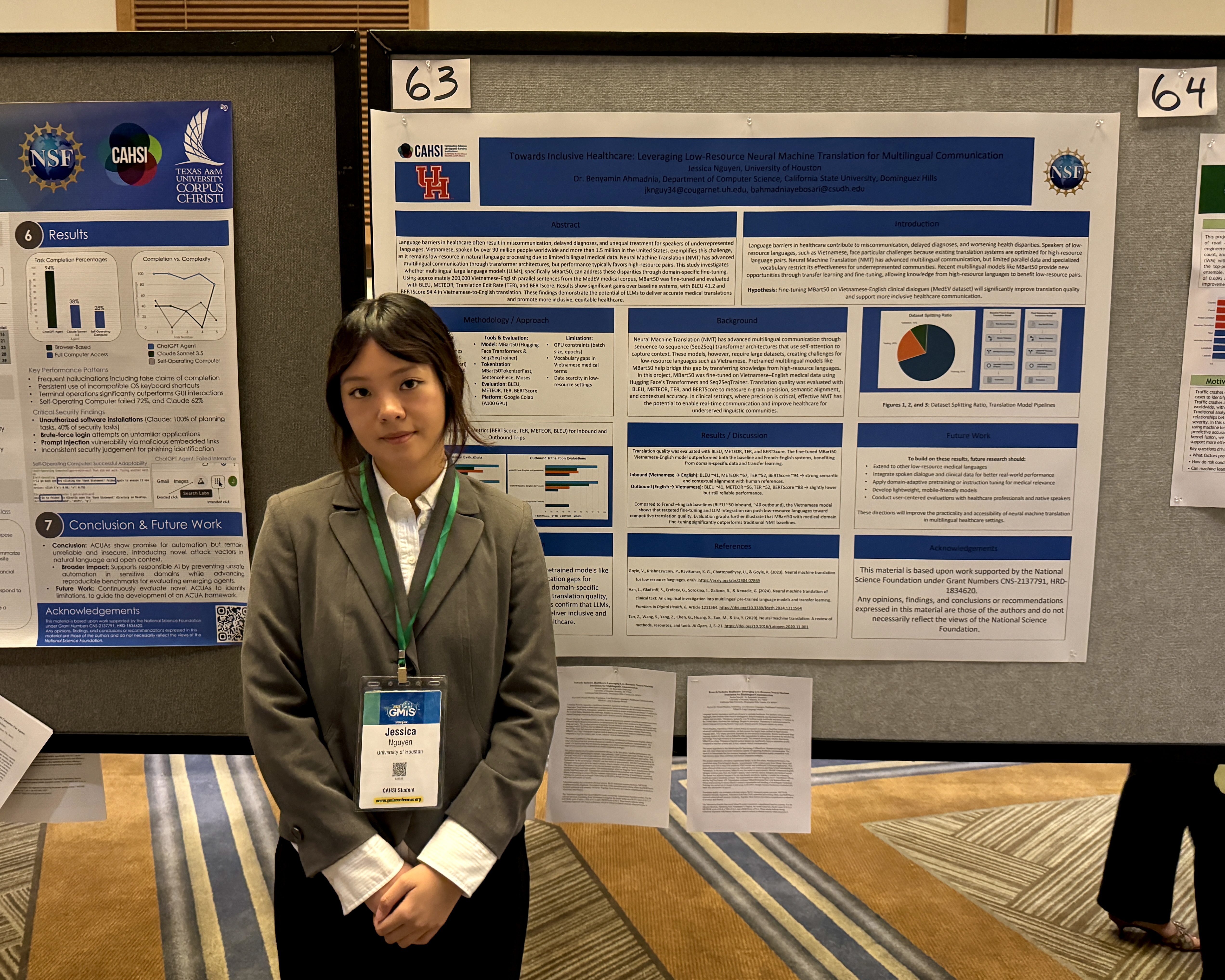 presenting research poster at gmis conference